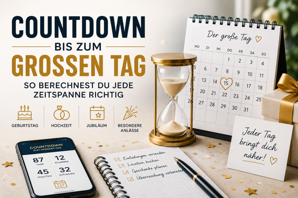 Countdown bis zum großen Tag